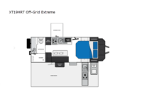 XT Expedition Series XT19HRT Off-Grid Extreme Floorplan Image