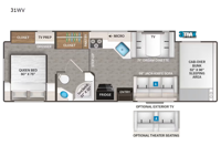 Chateau 31WV Floorplan Image