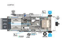 Wildwood FSX 210RTKX Floorplan Image