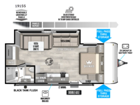 Wildwood FSX 191SS Floorplan Image