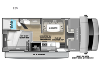 Solera 22N Chevy Floorplan Image