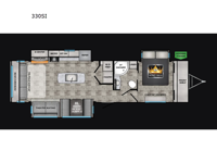 Sunset Trail 330SI Floorplan Image