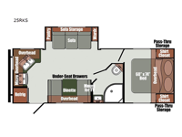 Gulf Breeze Signature Series 25RKS Floorplan Image