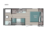 Conquest Super Lite 189DD Floorplan Image