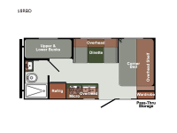 Northern Express SVT 18RBD Floorplan Image