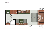 Northern Express SVT 19FMB Floorplan Image