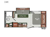 Northern Express SVT 21QBS Floorplan Image