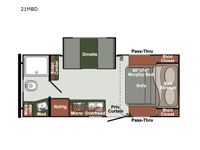 Northern Express SVT 21MBD Floorplan Image