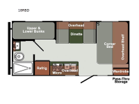 Gulf Breeze SVT 18RBD Floorplan Image