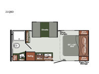 Gulf Breeze SVT 21QBD Floorplan Image