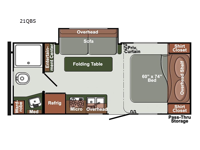 Gulf Breeze SVT 21QBS Floorplan Image