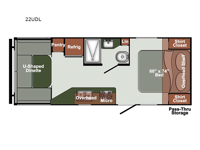 Gulf Breeze SVT 22UDL Floorplan Image
