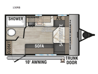 Sportsmen Classic 130RB Floorplan Image