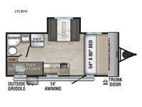Sportsmen Classic 191BHK Floorplan Image