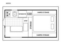 Northstar Pop-Up 600SS Floorplan Image