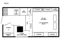 Northstar Pop-Up 650SC Floorplan Image