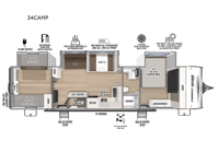 New 2026 Forest River RV Surveyor Legend X 34CAMP image