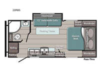 Conquest Ultra Lite 20RBS Floorplan Image