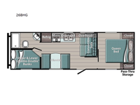 Conquest Ultra Lite 26BHG Floorplan Image