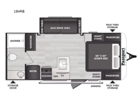Passport Classic 184RB Floorplan Image