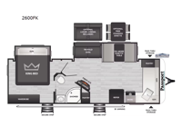 Passport 2600FK Floorplan Image