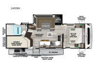 Wildcat ONE 245DBX Floorplan Image