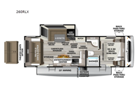 Wildcat ONE 260RLX Floorplan Image