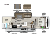 Wildcat ONE 264BHX Floorplan Image
