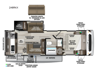 Wildcat ONE 248RKX Floorplan Image