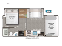 Four Winds 24F Chevy Floorplan Image