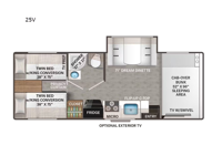 Four Winds 25V Chevy Floorplan Image