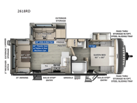 Rockwood Ultra Lite 2618RD Floorplan