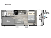 Ozark 1620DBLE Floorplan Image