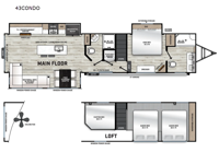 Catalina Destination Series 43CONDO Floorplan Image