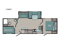 Trailmaster Supreme Series 276BHS Floorplan Image