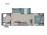 Trailmaster Supreme Series 266RBS Floorplan Image