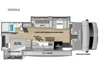 Sunseeker LE 2550DSLE Ford Floorplan Image