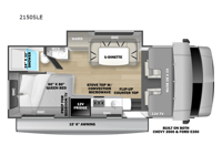 Sunseeker LE 2150SLE Chevy Floorplan Image