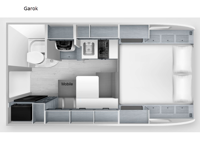 BBI Truck Campers Garok Floorplan Image