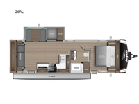 Jay Feather 26RL Floorplan Image