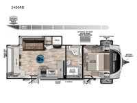 Vibe 2400RB Floorplan Image