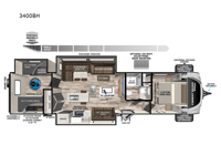 Vibe 3400BH Floorplan Image