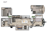Puma Destination 420LFT Floorplan Image