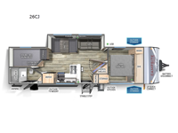 Campsite Reserve 26CJ Floorplan Image