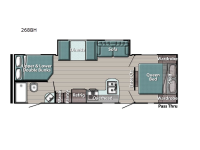 Trailmaster Ultra-Lite 268BH Floorplan Image