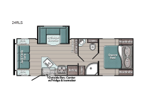 Trailmaster Ultra-Lite 24RLS Floorplan Image