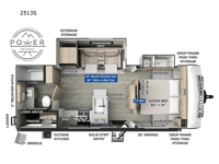 Rockwood Mini Lite 2513S Floorplan Image