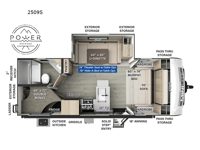 Rockwood Mini Lite 2509S Floorplan Image