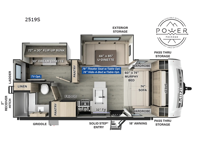 Rockwood Mini Lite 2519S Floorplan Image