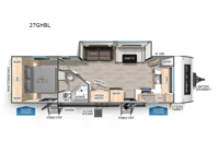 Cherokee Grey Wolf Black Label 27GHBL Floorplan Image